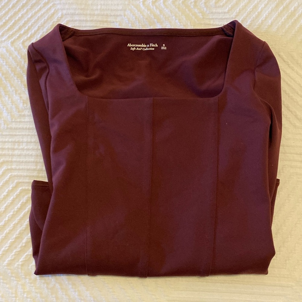 Abercrombie & Fitch Maroon Bodysuit